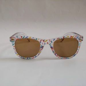 (NWT) Vintage 90's Kids Nylon Frame Sporty Sunglasses (Crystal/Blue/Pink)